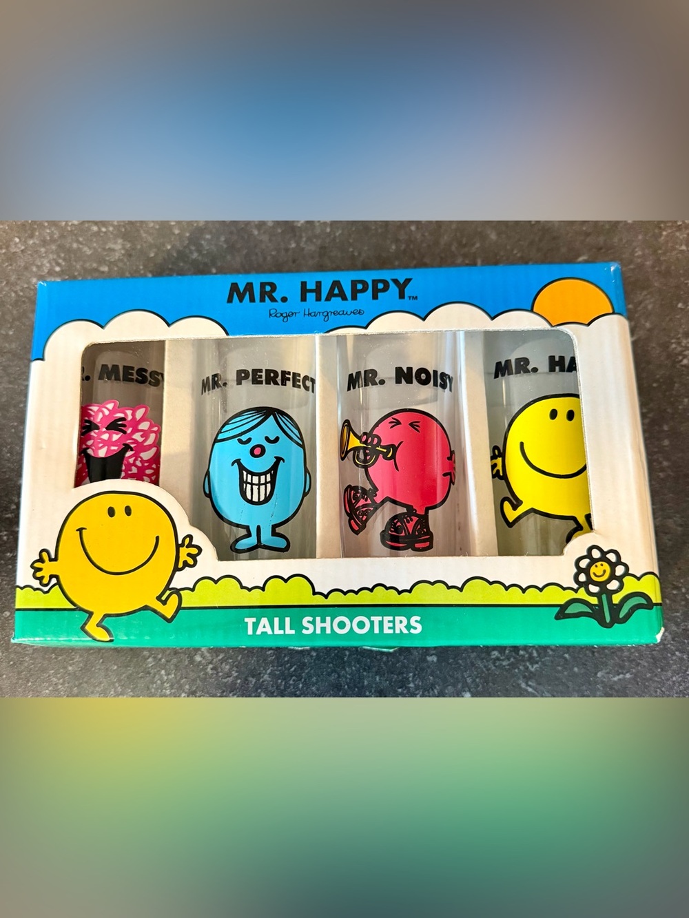 Little Miss Tall Shooter Glasses Set - Blue & Pink Mr. Characters